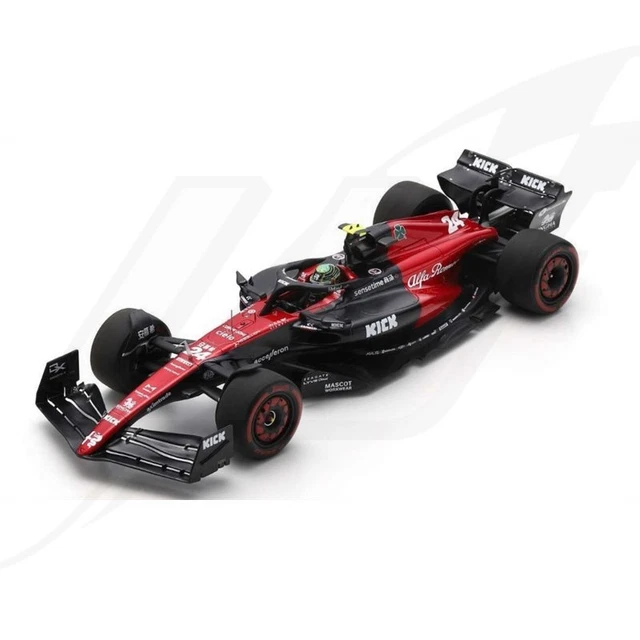 Modèle Échelle 1:5 Casque Auto F1 Spark Formule 1 Alfa Romeo Guanyu Zhou GP 2023