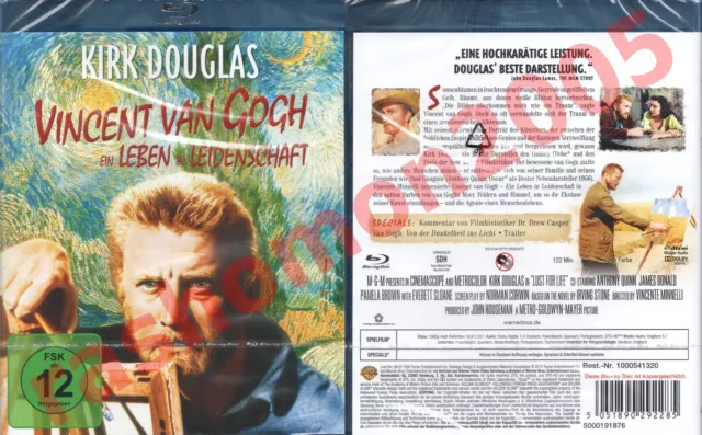 Blu-Ray VINCENT VAN GOGH LUST FOR LIFE Kirk Douglas Anthony Quinn Region B/2 NEW
