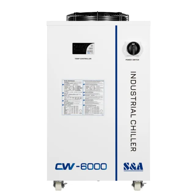 S&A 14L CW-6000DN Industrial Water Chiller for 100W Solid-state Laser US Stock