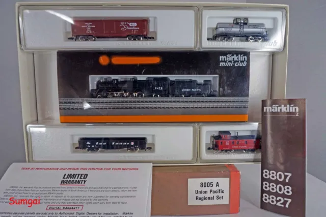 Marklin Z Scale Z Gauge MiniClub 8005A Union Pacific Railroad Regional Train Set