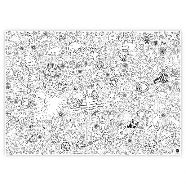 Ausmaltischdecke aus Papier Motiv   "Einhorn Fantasie" 3