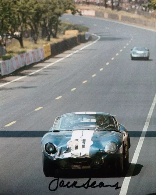 Jack Sears Hand Signed 10x8 Photo Le Mans Autograph AC Cobra Daytona Coupe