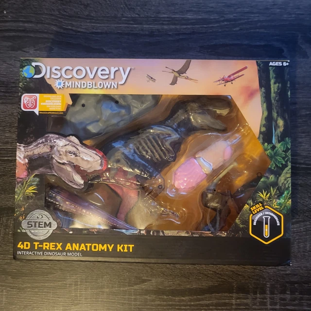 DISCOVERY MINDBLOWN 4D TRex Anatomy Kit STEM Toy Interactive Dinosaur