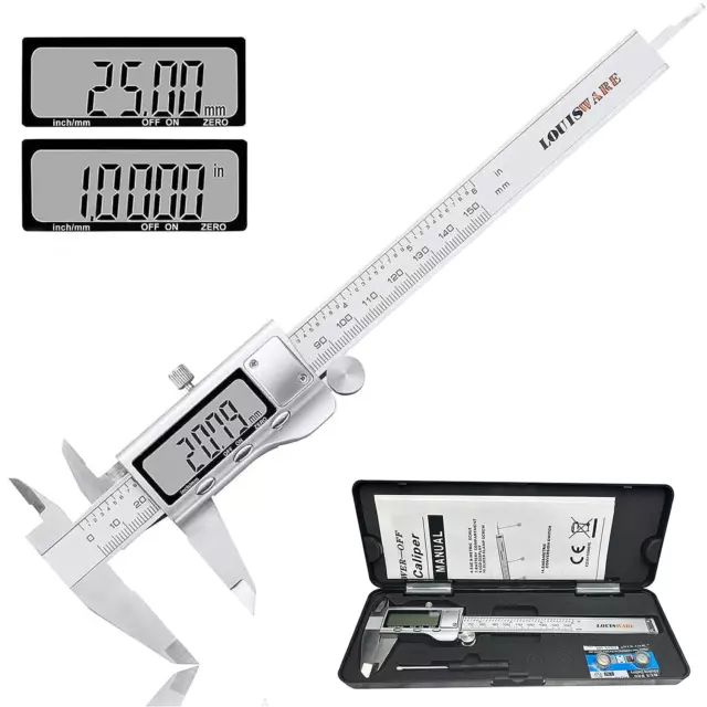 Pied À Coulisse Électronique Numérique  En Acier Inoxydable 150 Mm Outils De Mes