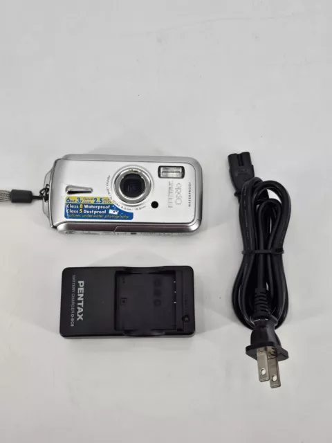 Pentax Optio W10 Waterproof 6.0MP 3x Optical Zoom Digital Camera 1 GB SD Card