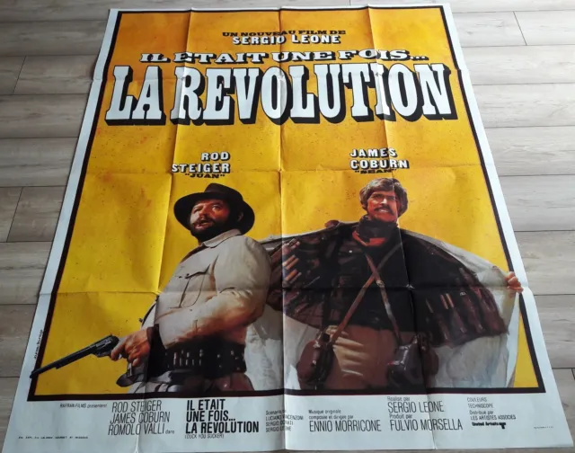 affiche  120x160-  IL ETAIT UNE FOIS LA REVOLUTION /SERGIO LEONE / JAMES COBURN