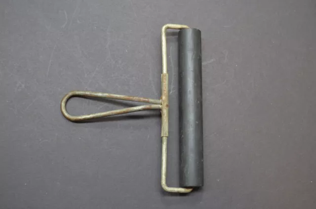 Brayer/rodillo de goma dura vintage de 6