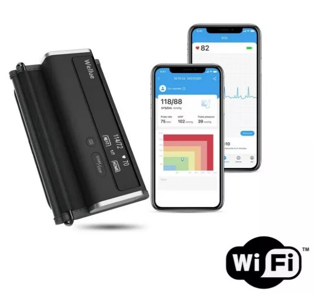 Viatom Wellue BP2 Connect Oberarm-Blutdruck+EKG Messgerät (WiFi+Bluetooth)