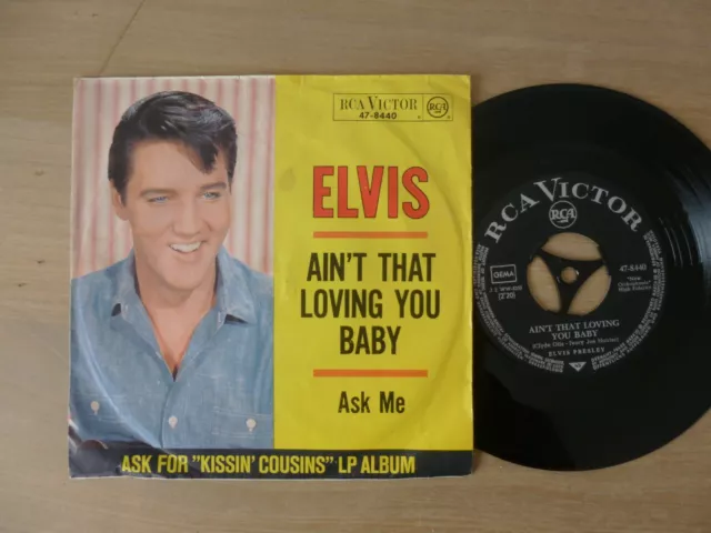 Elvis Presley - Ain't That Loving You Baby  GER 1964    7" Single  Vinyl  vg