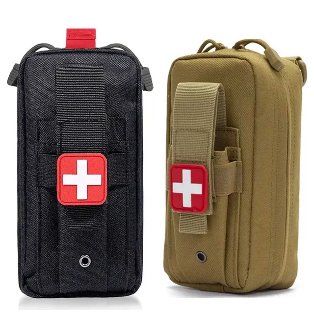 Pochette Tactique IFAK Micro-traumatisme - Avec Hamac Porte-garrot, Montage MOLLE, Pour Premiers Secours