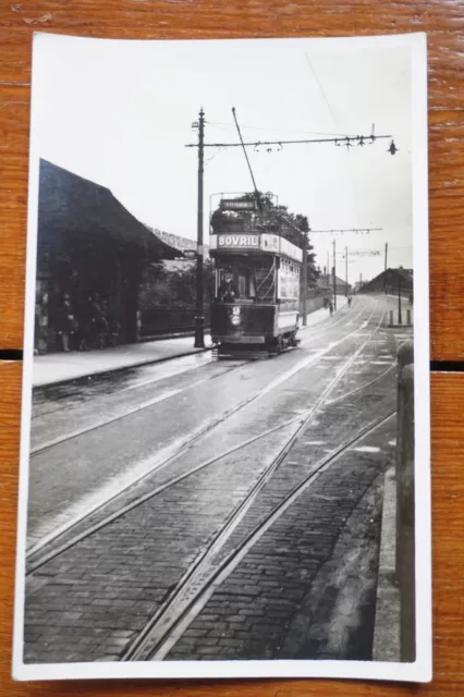 1930 Tram @ York Central Railway Station Railway Train Postcard