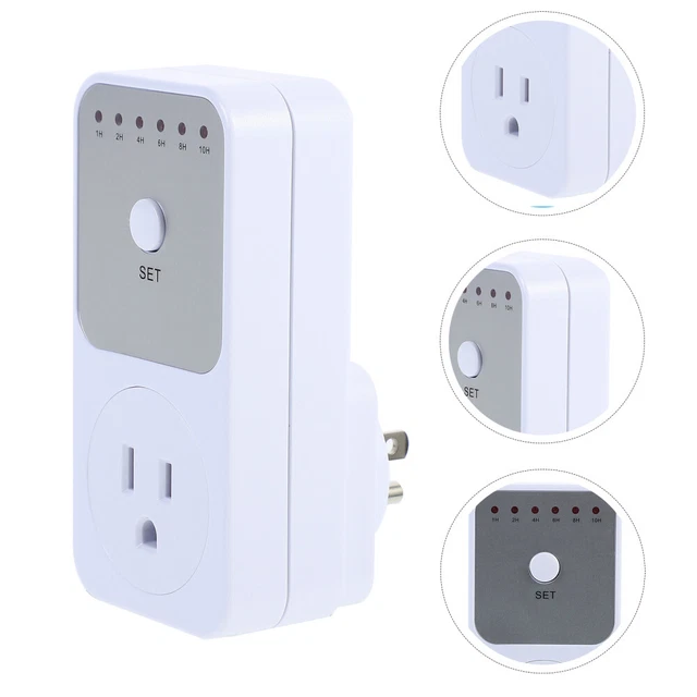 TIMER SOCKET ADJUSTABLE Automatic Shut Off Timer Safety Outlet US Plug ...