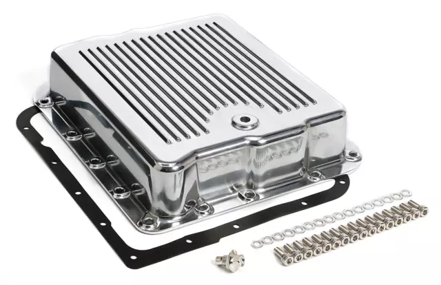 Gm Transmission Pan 4L60 4L60E 700R4 Polished Aluminum Stock Capacity Chevy Gmc