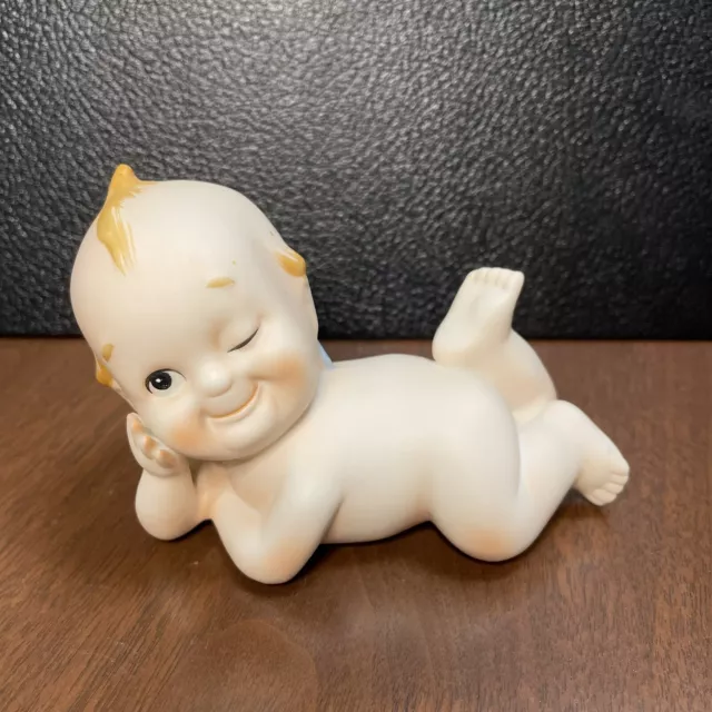 VINTAGE LEFTON KEWPIE Piano twin babies Bisque Porcelain