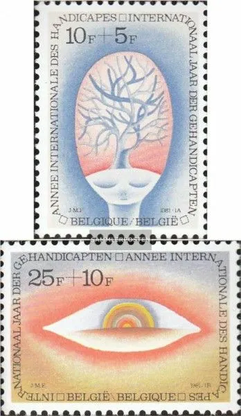 Belgien 2051-2052 (kompl.Ausg.) postfrisch 1981 Jahr der Behinderten