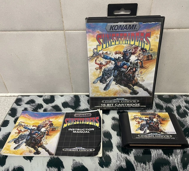 Sunset Riders SEGA Mega drive PAL Complete, Manual Tested good condition rare