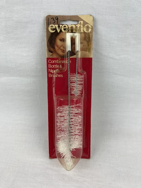 Evenflo VTG Bottle & Nipple Brush 1977 NOS NIP