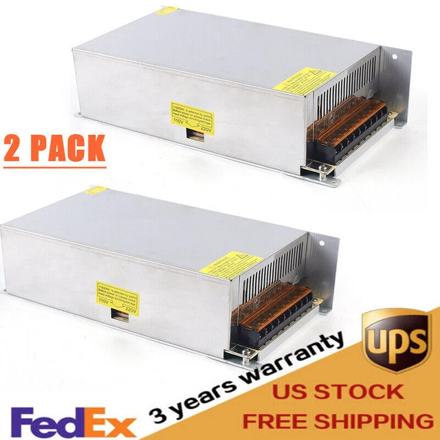 2PC 12V 50A 600W 110 220V Switching Power Supply Adapter For LED Strip 110V 220V