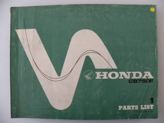 Manuel d'atelier pièces détachées / Parts list HONDA CB750F en anglais