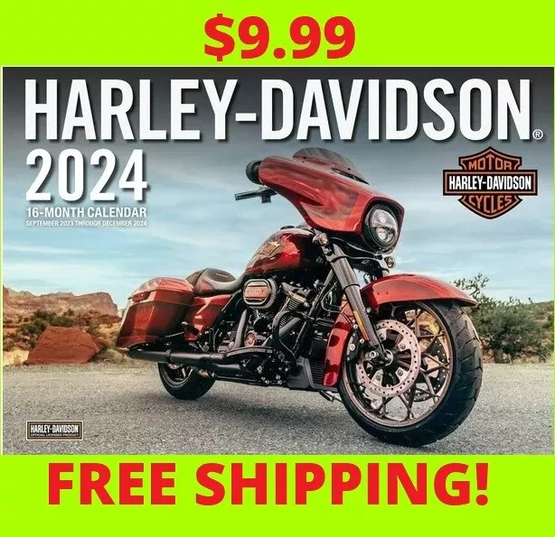 2024 HARLEYDAVIDSON MOTORCYCLES WALL CALENDAR SALE 9.99! road king