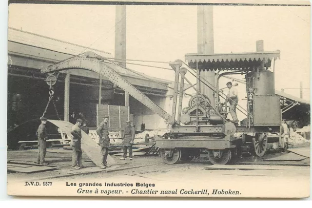 Belgique - Grue à Vapeur - Chantier naval Cockerill, HOBOKEN - Les Grand - 6675