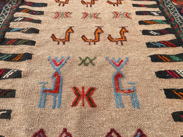 3x7 VINTAGE RUNNER WOOL RUG HANDMADE kilim flatweave oriental short narrow 3x6 3x7 VINTAGE RUNNER WOOL RUG HANDMADE kilim flatweave oriental short narrow 3x6
