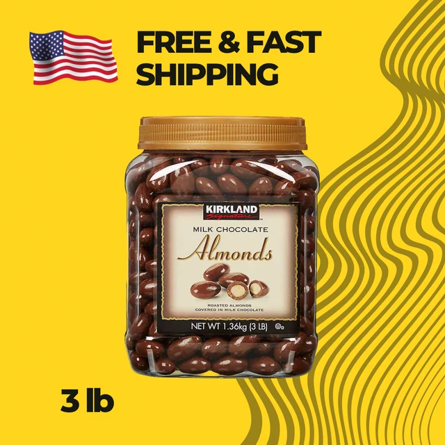 KIRKLAND SIGNATURE MILK Chocolate Covered Almonds 3 LB 26.39 PicClick