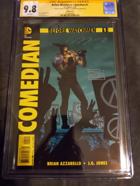 Before Watchmen: Comedian # 1 CGC 9.8 SS Variant signed by Risso  & Azzarello