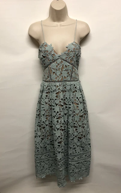 SELF-PORTRAIT AZAELEA DRESS- Mint Green - UK 14/US 10 249.99 - PicClick UK