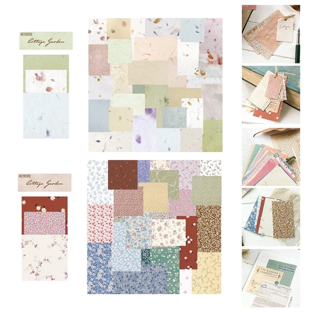Papier Découpé en Dentelle Creuse 60 Pièces Papier de Scrapbooking Vintage Découpé en Dentelle Creuse pour Scrap Booking Deco de DIY Album Photo