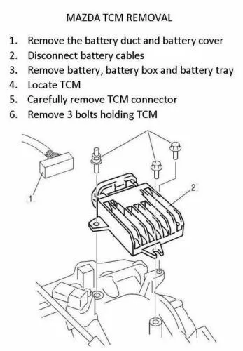 2007-2009 Mazda 3 2.3L TCM TCU Trasmission Control module L34T 18 9E1D 9E1E 2
