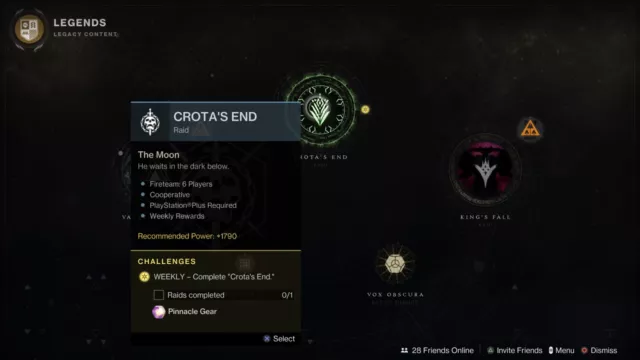 Crota's End FULL Completion + Red Border and Hidden Chests - PS4/5 or Cross Save