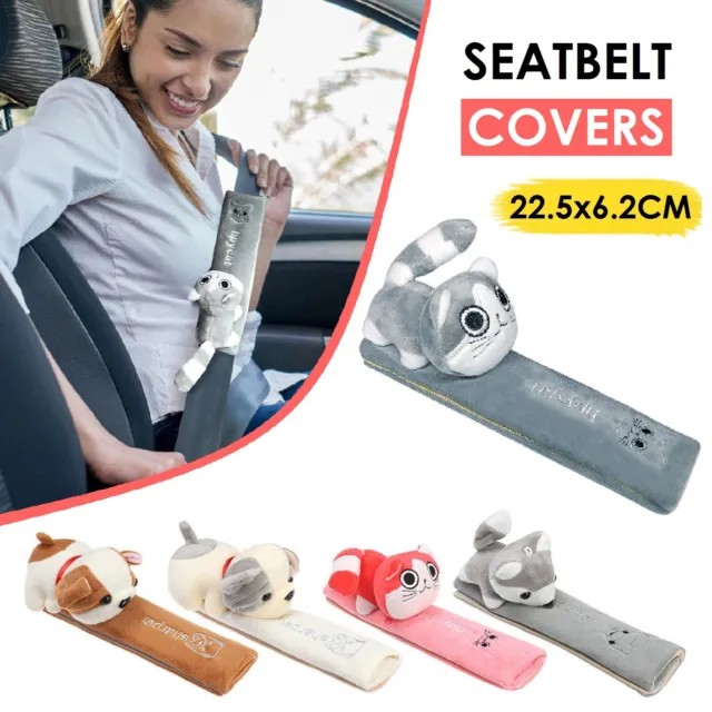 Soft Animal Car Safety Seat Belt Cover Shoulder Pads Cover Cushion Harness Pad