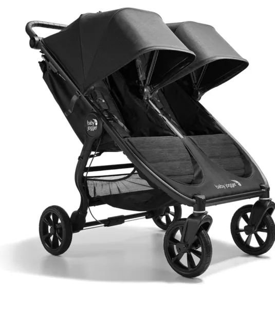 Baby Jogger City Mini Gt2 Double + Protection Pluie + Barres De Sécurité