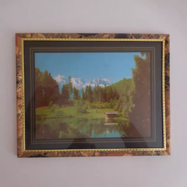 Tableau cadre paysage marin terre mer reproduction vintage déco design XXe N4262