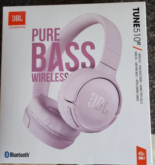 NEW JBL TUNE 510BT Wireless OnEar Headphones with Purebass Sound