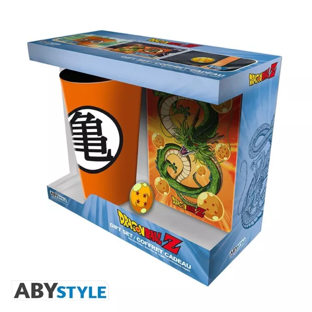 Dragon Ball Z XXL Glass, Pin und Notizbuch Geschenkset Gift Anime Manga Merch