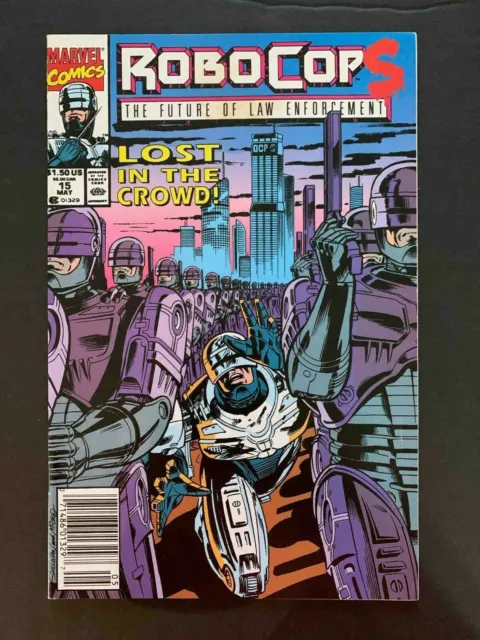 Robocop #15 Marvel Comics 1991 Vf- Newsstand