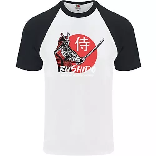 Maglietta da baseball Bushido Samurai Warrior Sword Ronin MMA da uomo S/S