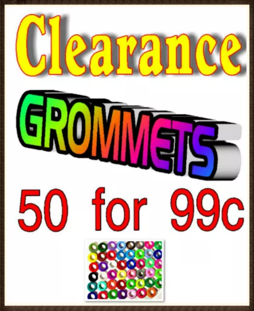 CLEARANCE!! Lot 50 for 99c!  Overstock Silicone GROMMETS, Food safe, 5/16 & 3/8"