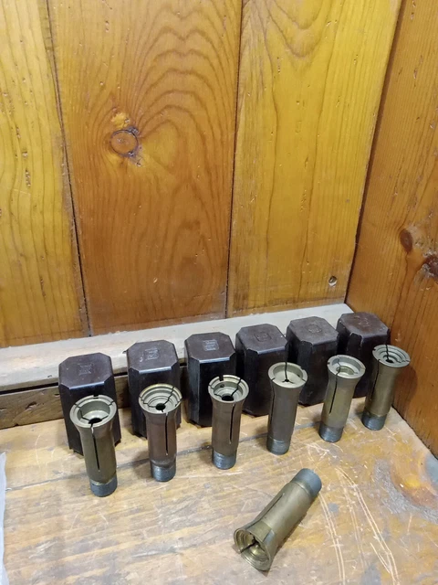 Original South Bend 6K Brass Collet  Bakelite Container Lot 7