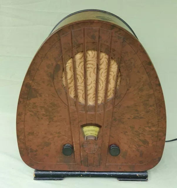 1930s Rare Philips 834C Super Inductance Bakelite Radio