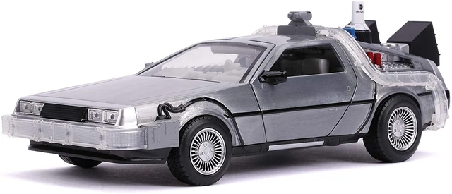 DeLorean Retour Vers Le Futur II - Welly 1/24 - Collection - Roues Amovibles - Gris