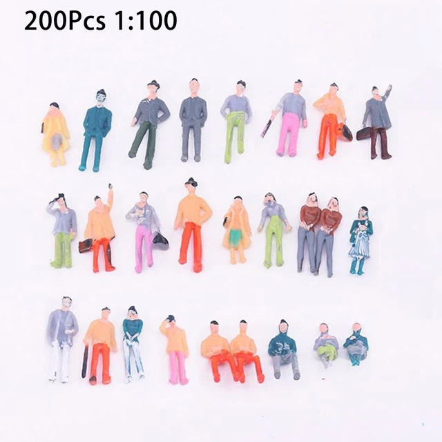DAZZLEEX Figurines Fermier Et Bergers Peintes – Personnages 1:87 Pour Dioramas Agricoles Et Trains Miniatures