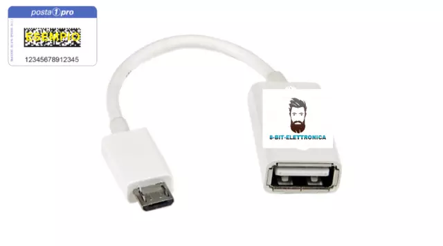 Cavo Cavetto Adattatore OTG Usb a Micro Usb per Pc Samsung Huawei tablet