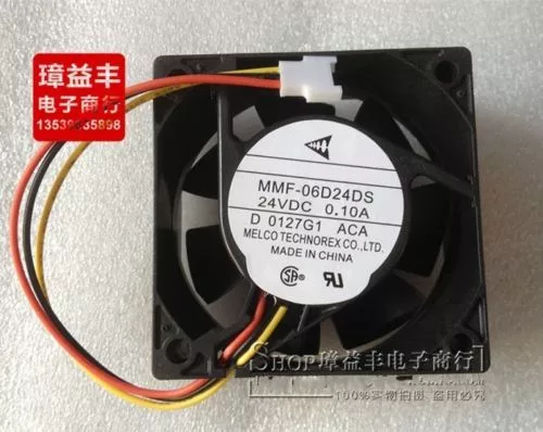 1pc Melco Technorex MMF-06D24DS-ACA Cooling Fan 24V 0.1A 60*60*25MM