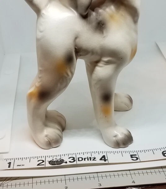 Vintage Lefton Big Ears Hound Hunting Fox Puppy Dog Large Figurine 7