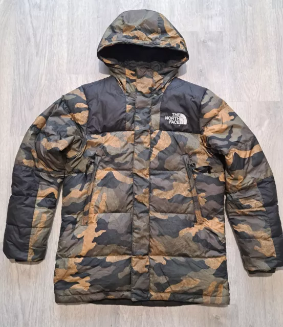 THE NORTH FACE DEPTFORD DOWN PARKA CAMO - insulated MEN'S PUFFER COAT - S