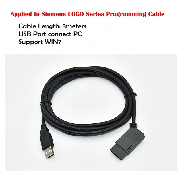 Unterstützung USB-KABEL Betrieb 1x SPS-Kabel für USB-LOGO schwarz robuste Mode