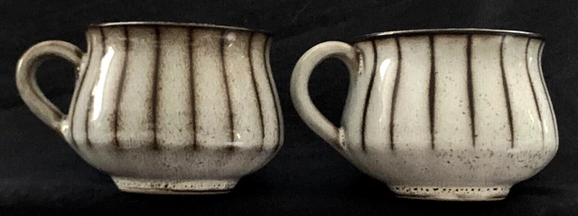 Vintage Denby Pottery, England STUDIO LINE PATTERN (2) Coffee Cups